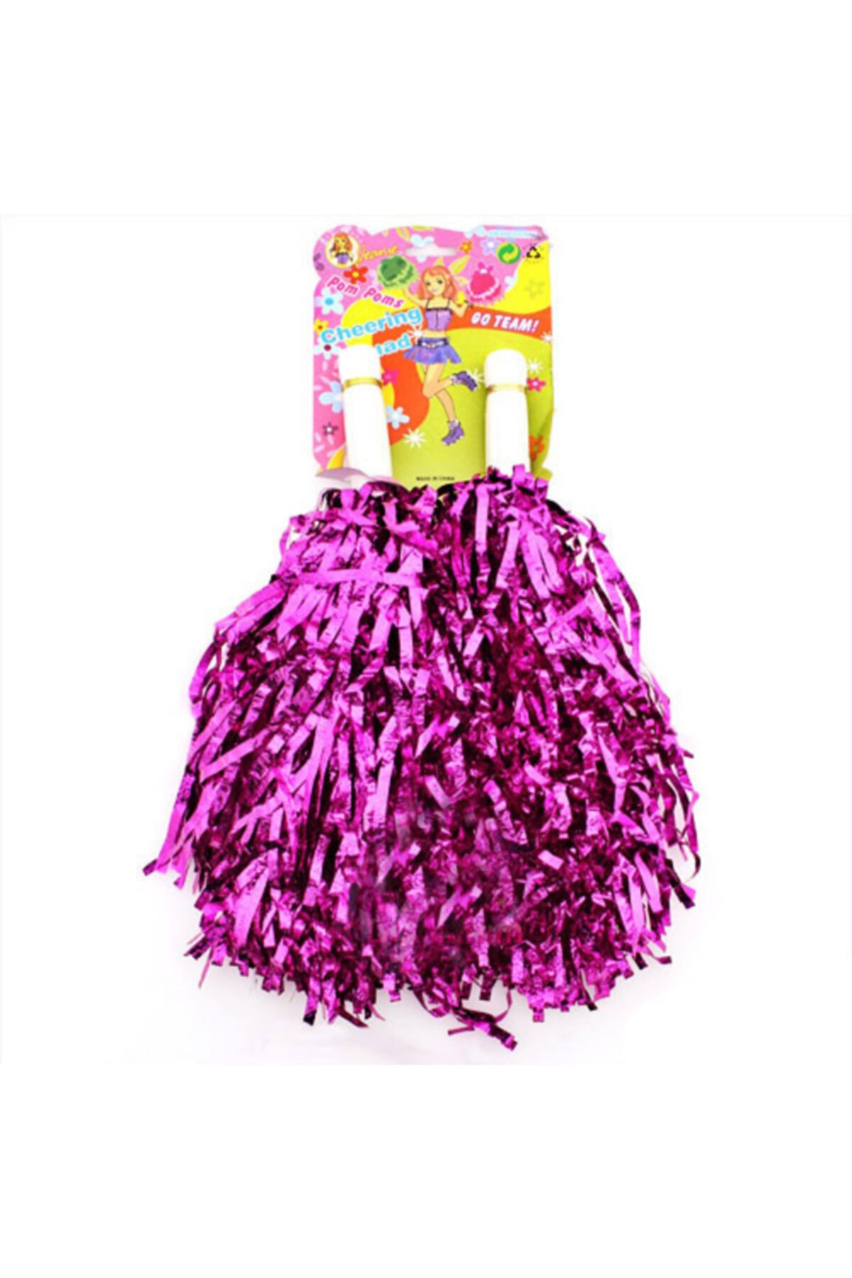 Kastore Fuşya Renk Parti Malzemeleri 1 Çift Gösteri Ponponu