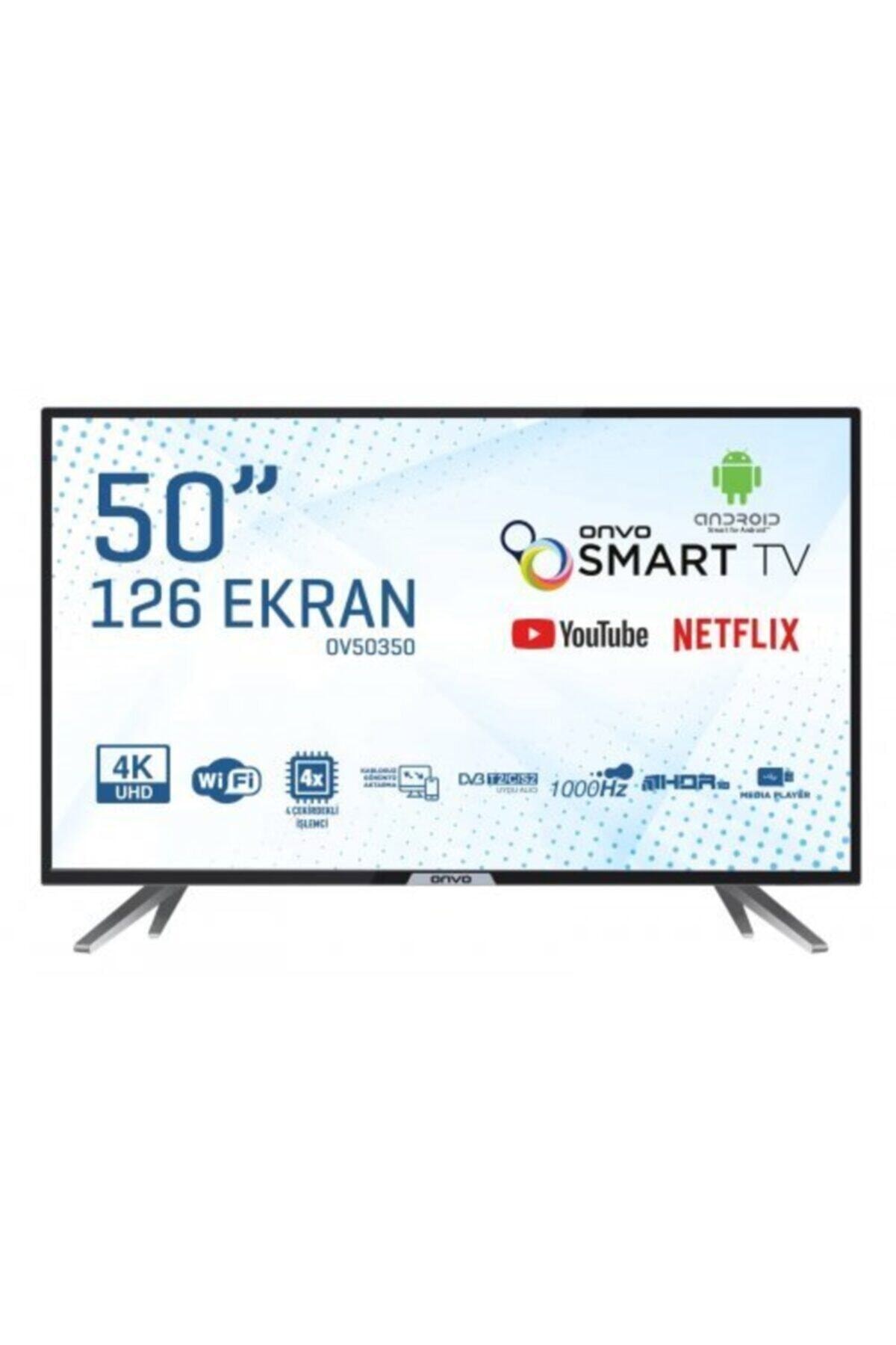 onvo ov50350 50 127 ekran uydu alicili 4k ultra hd smart led tv fiyati yorumlari trendyol