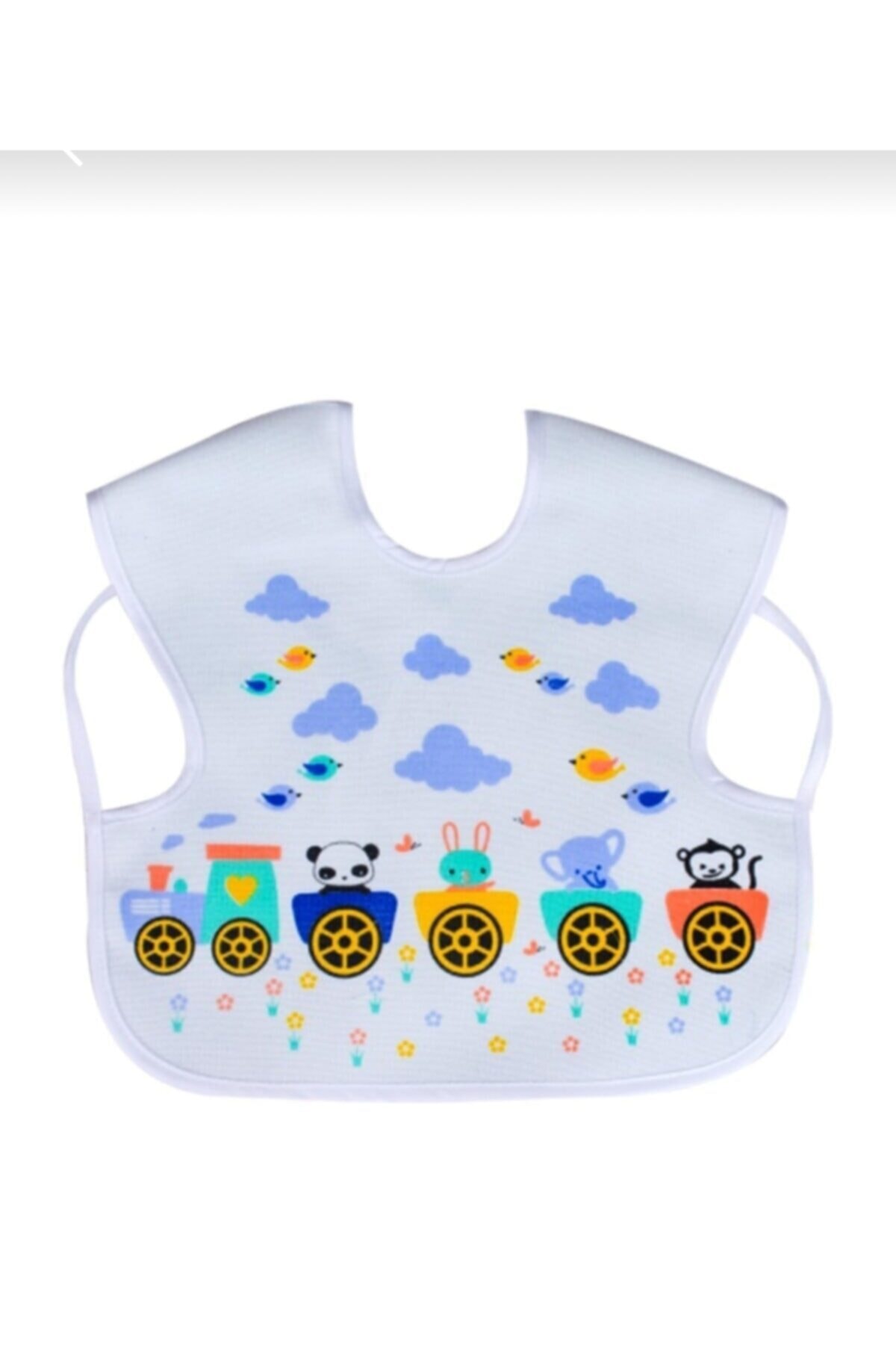 Sevi Bebe Unisex Bebek Beyaz Giymeli Mama Önlüğü