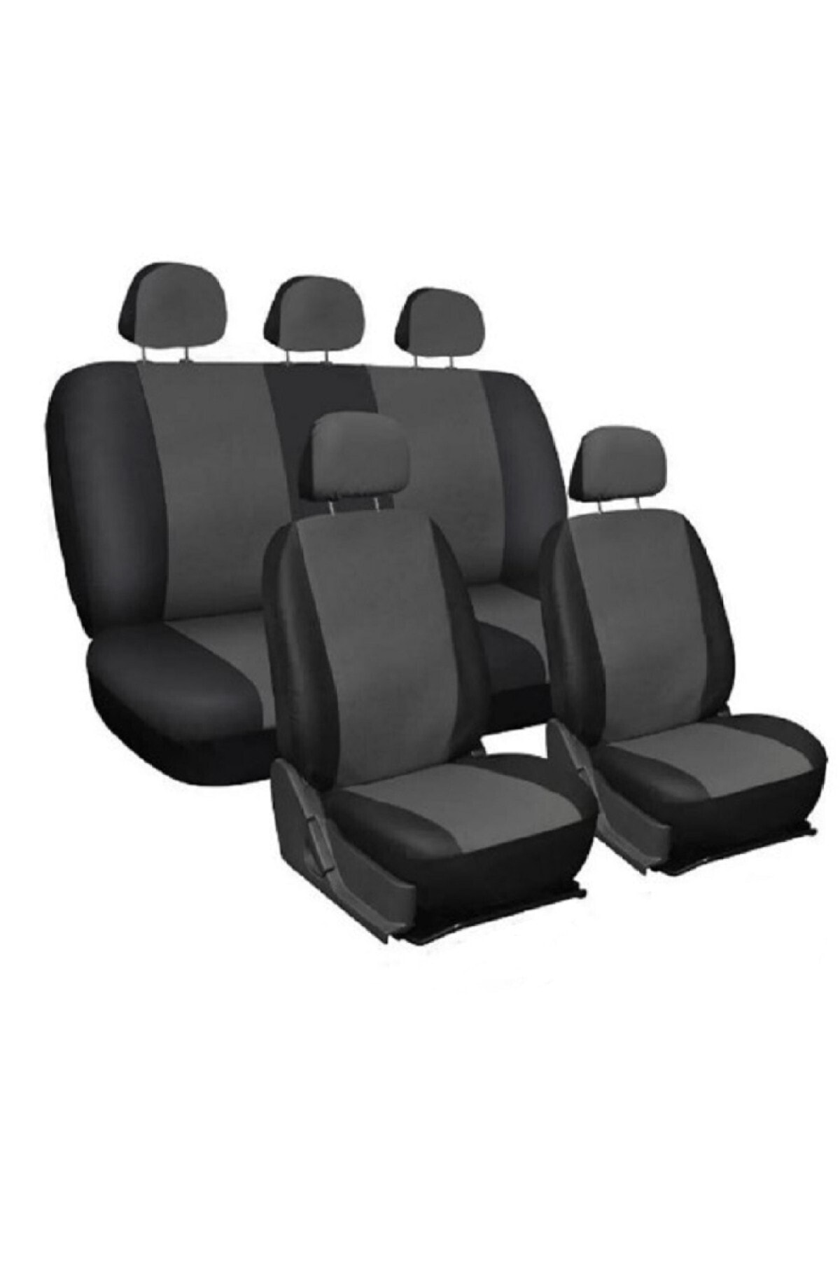 otozum Toyota Yarıs Ekonomik Oto Koltuk Kılıfı - Gri