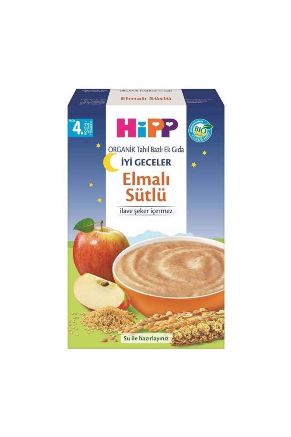Hipp Boze Organik Iyi Geceler Elmalı Sütlü Tahıl Bazlı Ek Gıda 250 Gr