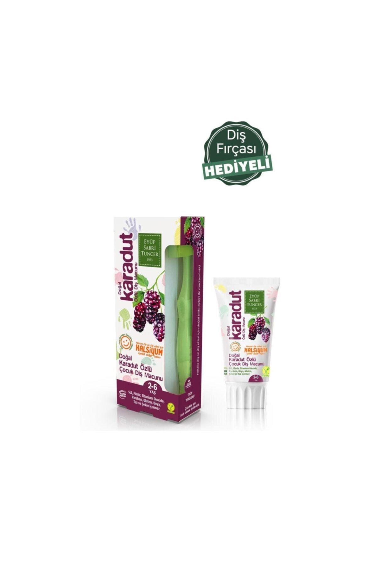 Eyüp Sabri Tuncer Boze Çocuk Diş Macunu Karadut + Diş Fırçası 75 Ml