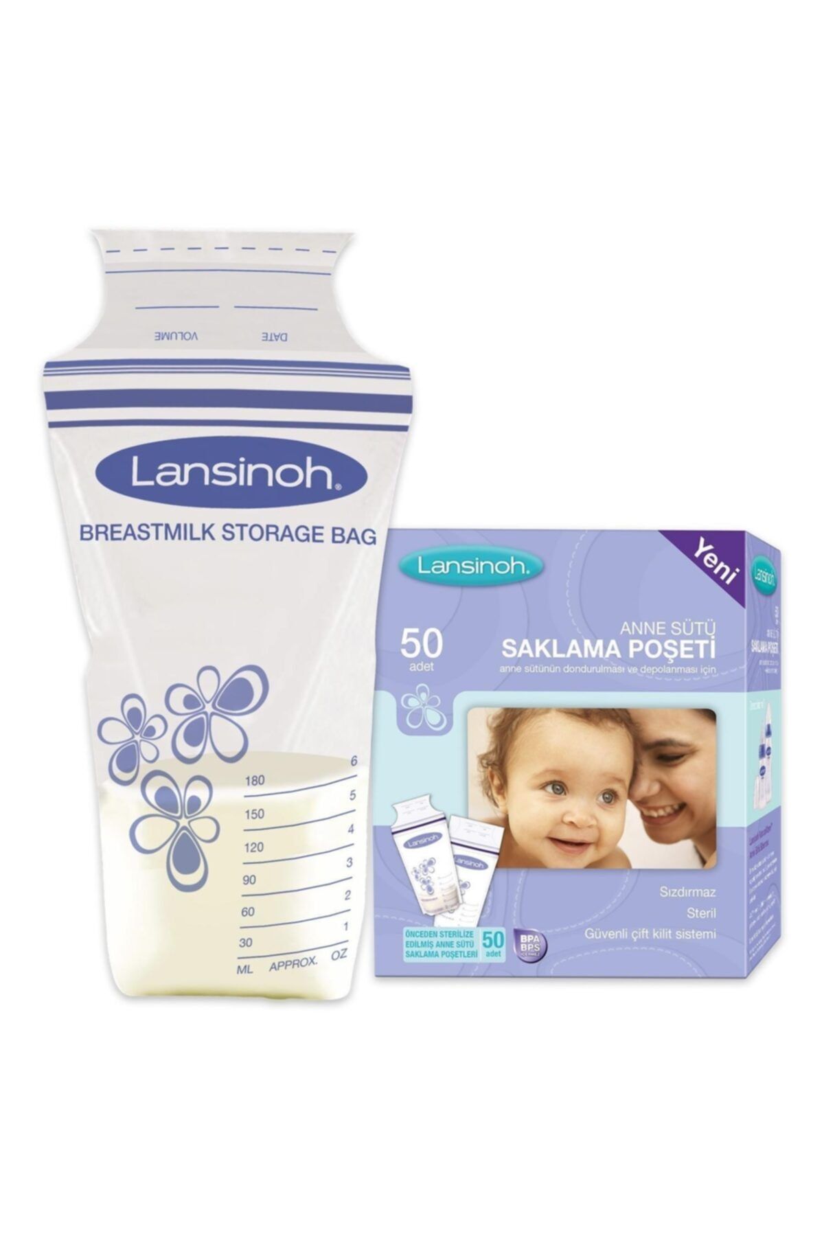 LANSINOH Boze Lansinoh Anne Sütü Saklama Poşeti 50 Adet