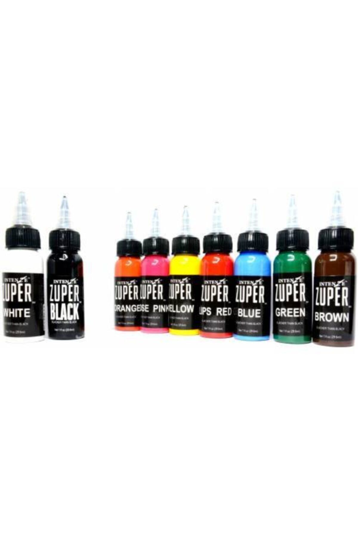 intenze dovme boyasi seti 9 renk intenze zuper 1 oz 30 ml fiyati yorumlari trendyol