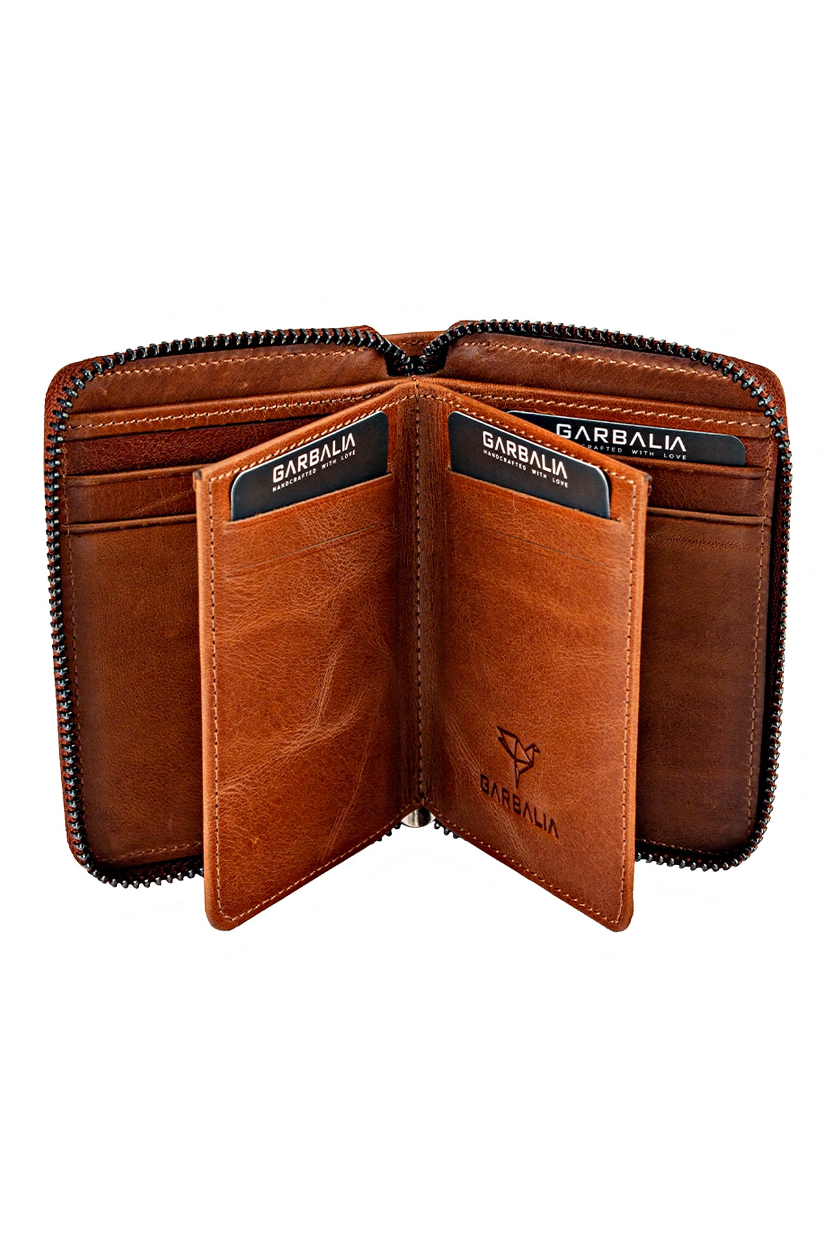 کیف پول نگهدارنده کارت یونیسکس قهوه ای مایل به زرد زیپ دار فارگو وینتیج