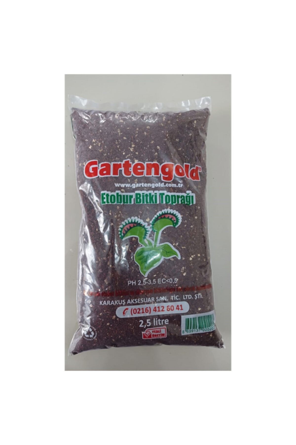 Gartengold Etobur Bitki Toprağı 2,5 lt 5 Adet