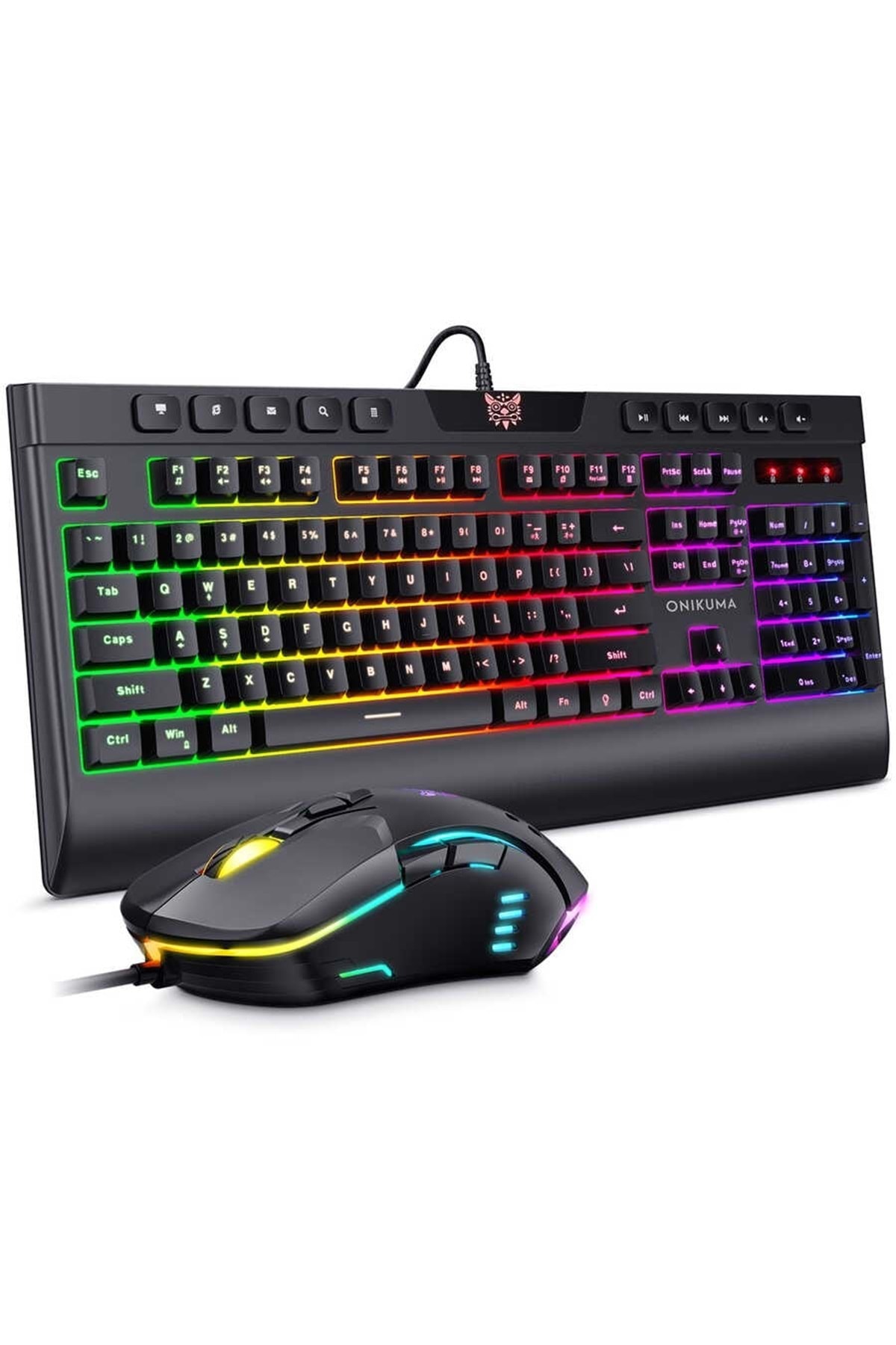 MasterAksesuar Oyuncu Klavye Mouse Seti Onikuma G21 Rgb