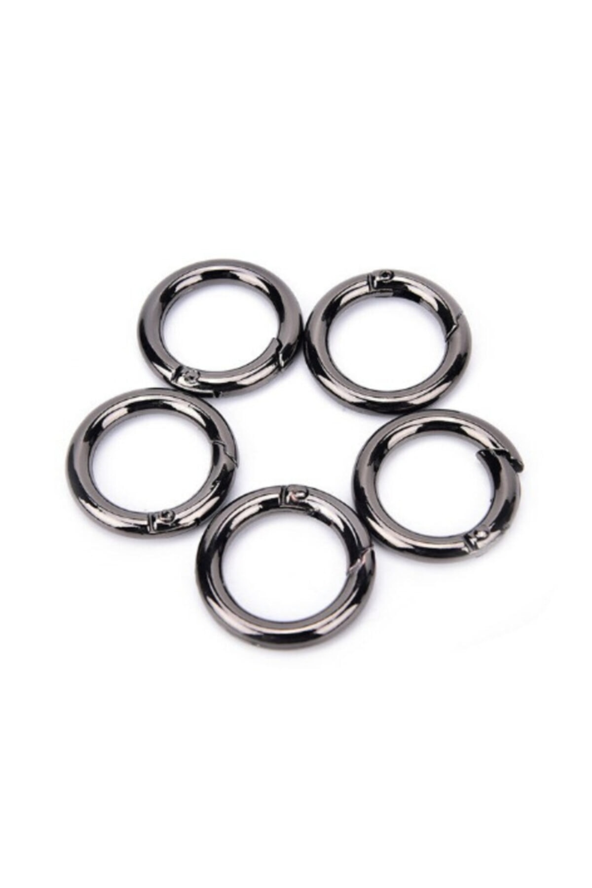 Aklar Çanta 1000 Adet Açılır Yaylı Yuvarlak Halka Füme