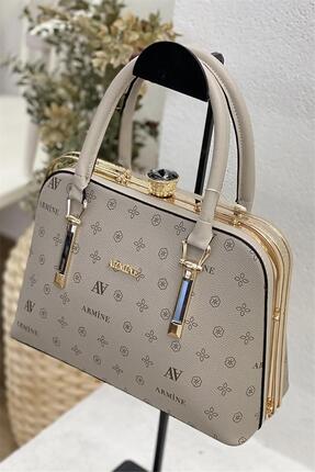 339 Kadın Omuz Çantası Vizon Image 1