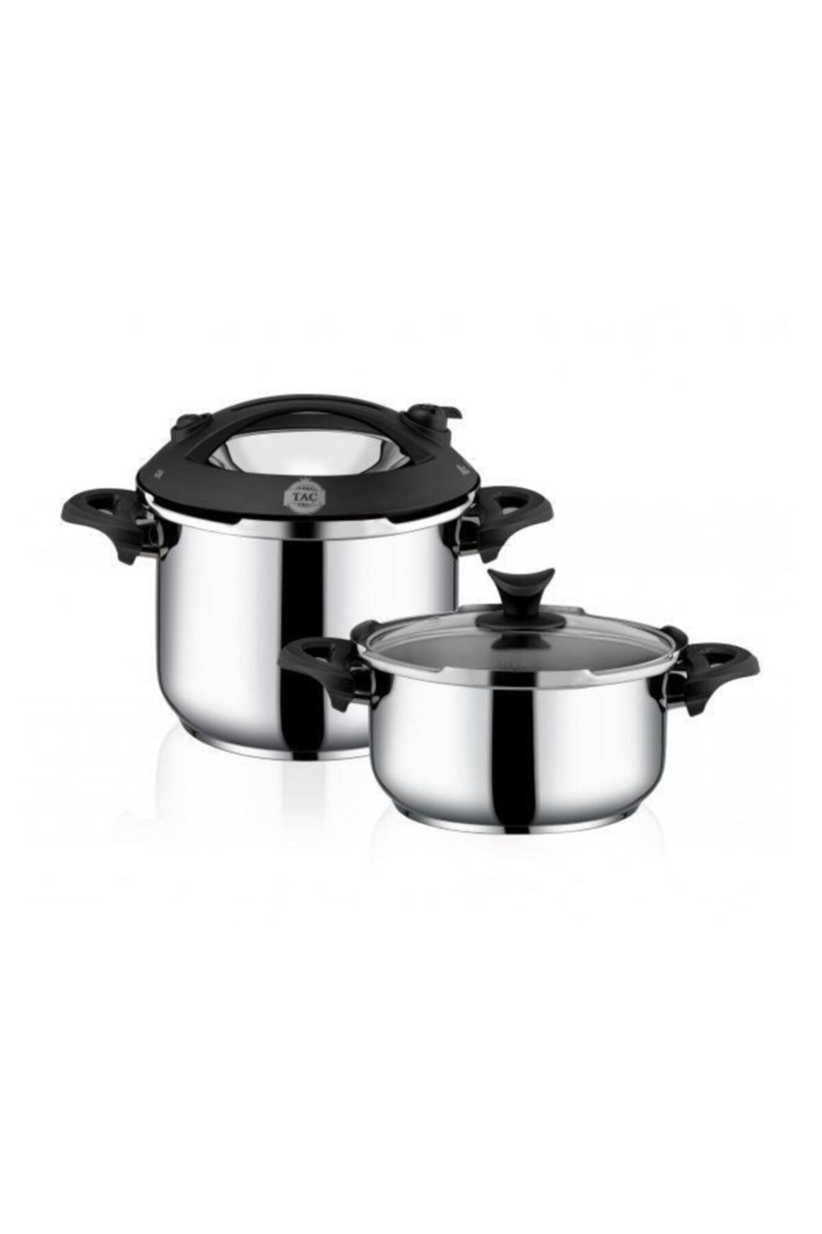 Taç Presto Düdüklü Tencere 4 6 lt 2'li Tac-4567
