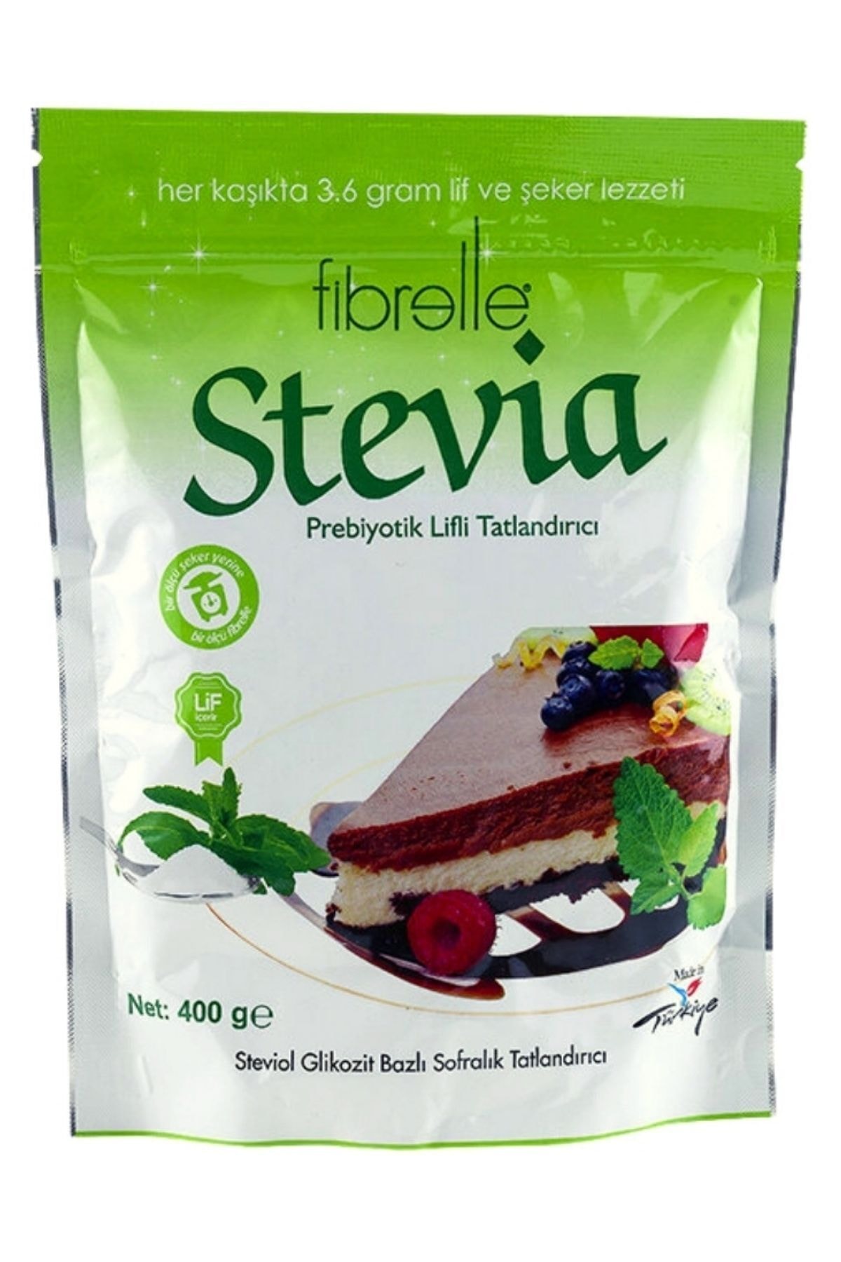 ebitkisel Fibrelle Stevia Prebiyotik Lifli Tatlandırıcı 400 Gr