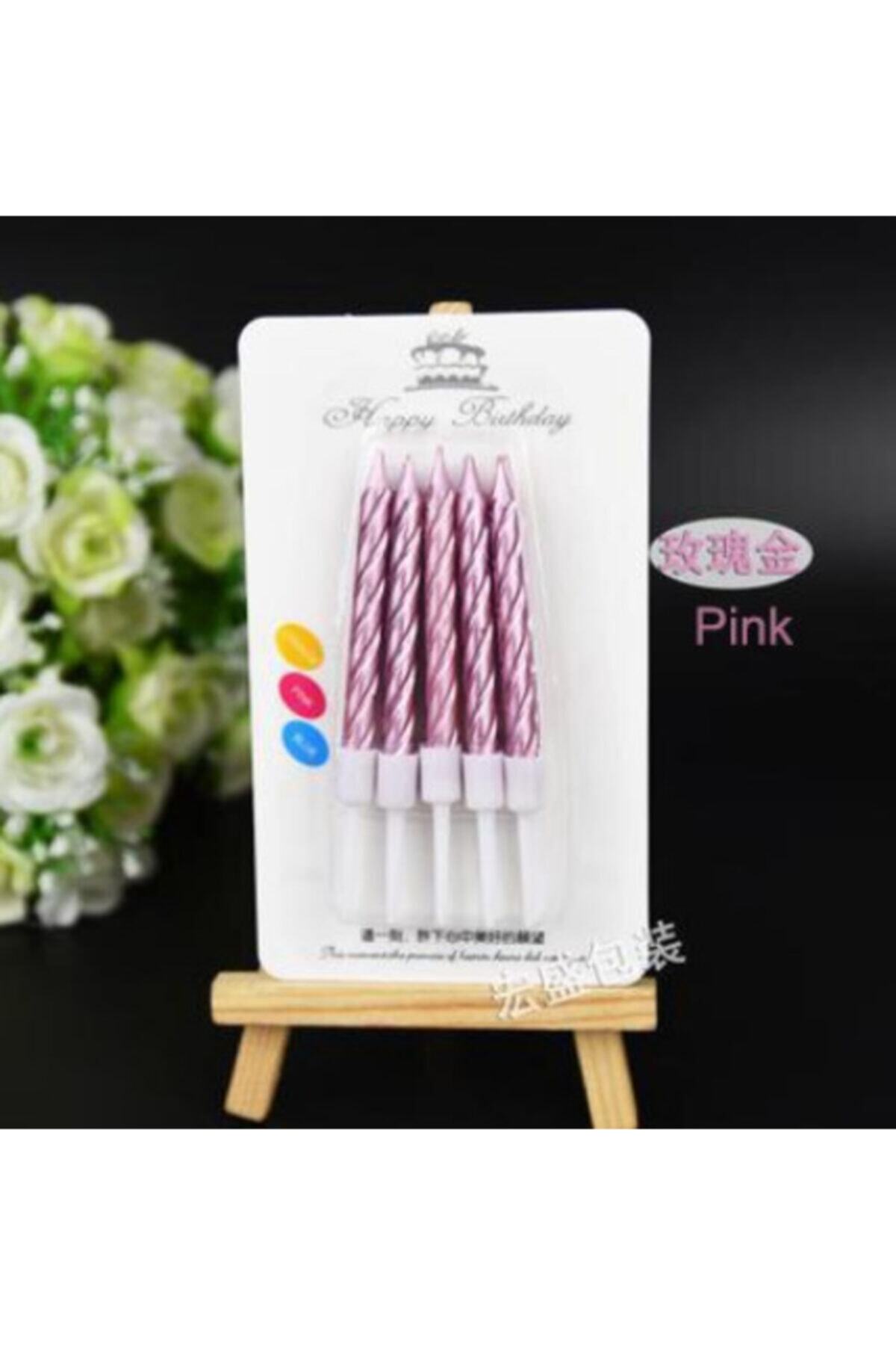 Kastore Parti Aksesuar Pembe Renk Pasta Mumu 10 Adet
