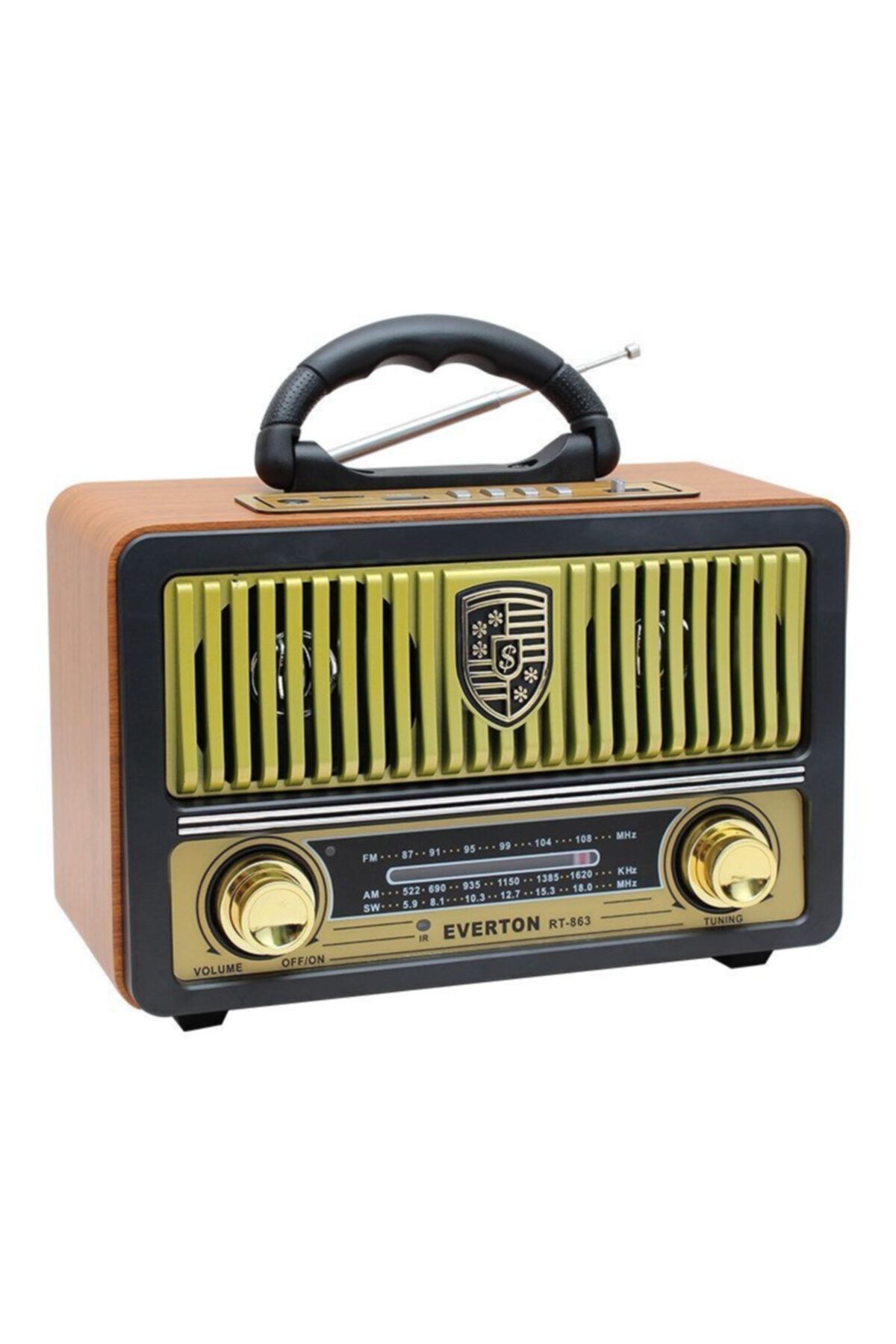 ataşbey Süper Rt-863 Bluetooth-usb-sd-fm Kumandalı Nostaljik Radyo Müzik Kutusu