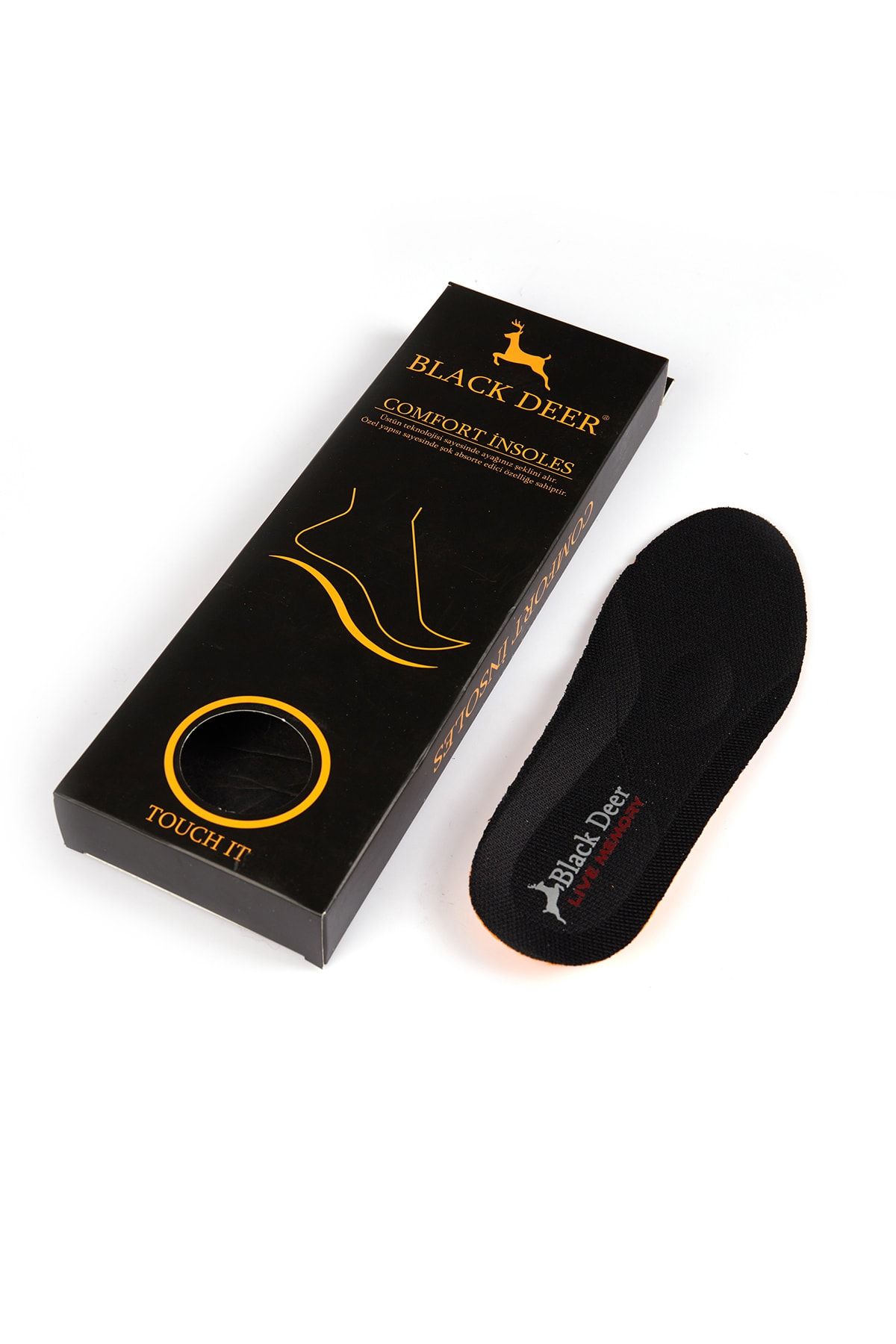 BLACK DEER Hyper Boost Technology Memory Live Siyah Ortopedik Ayakkabı Iç Tabanlık