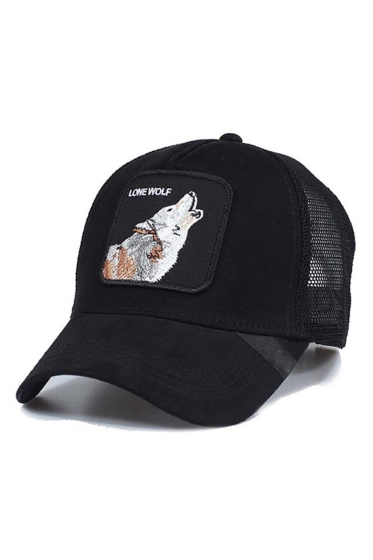 ŞapkaIdünyasi Siyah Fileli \