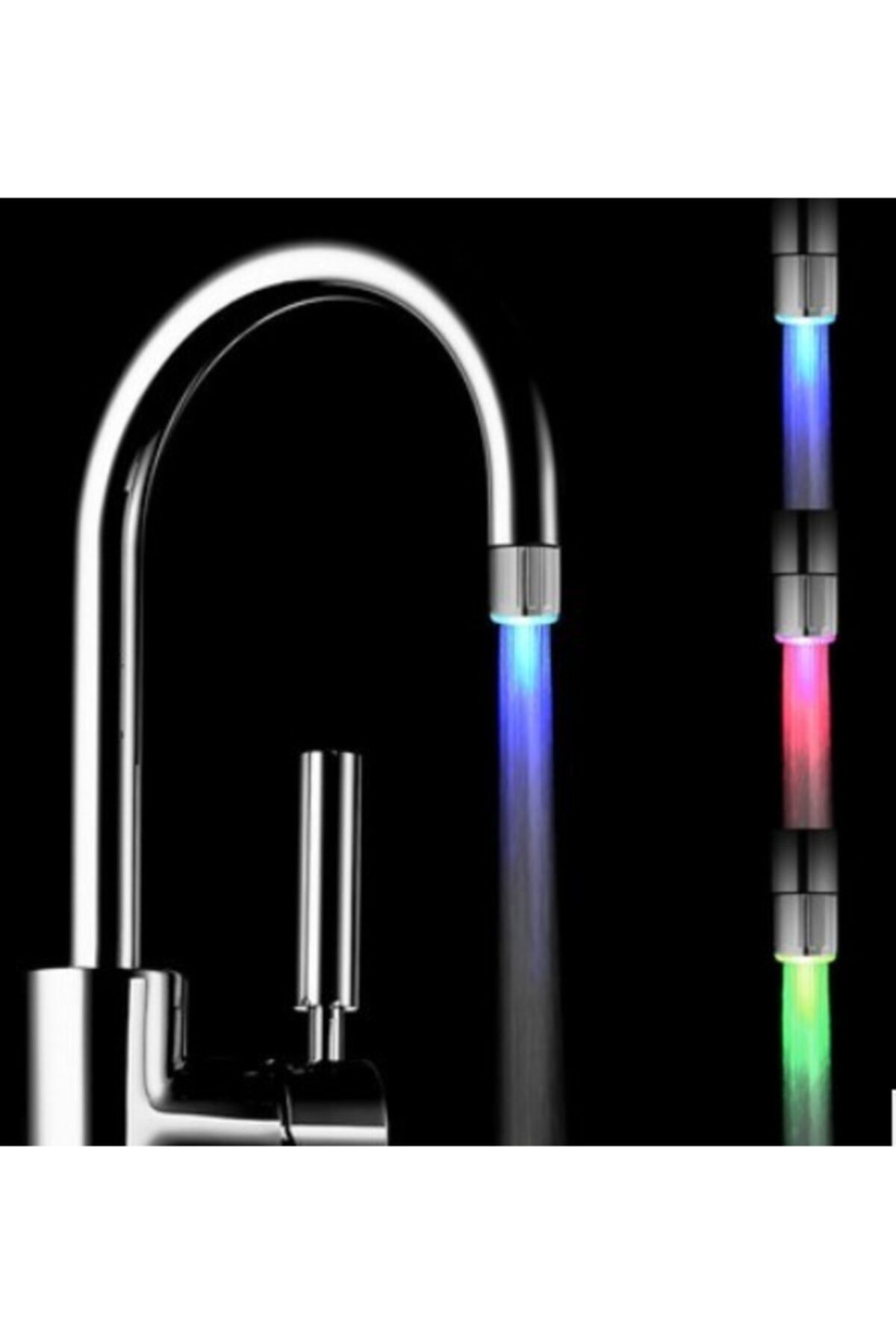 aksuticaret Led Işıklı Musluk Başlığı Kırmızı