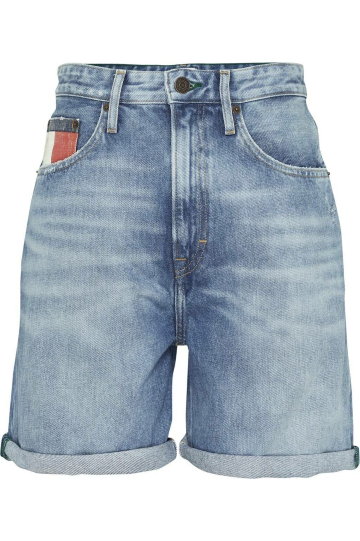 Tommy Hilfiger Yüksek Bel Mom Şort