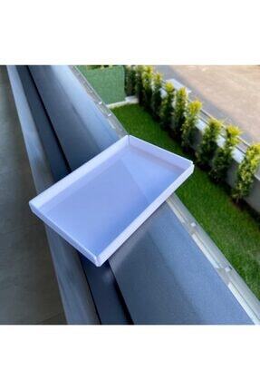 14cn*22cm Pleksiglas Dekoratif Sunum Tepsisi Beyaz Image 0