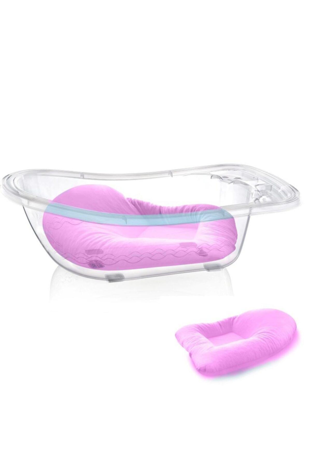 Çeşitli Babyjem Köpüklü Bebek Banyo Yatağı 436 Pembe