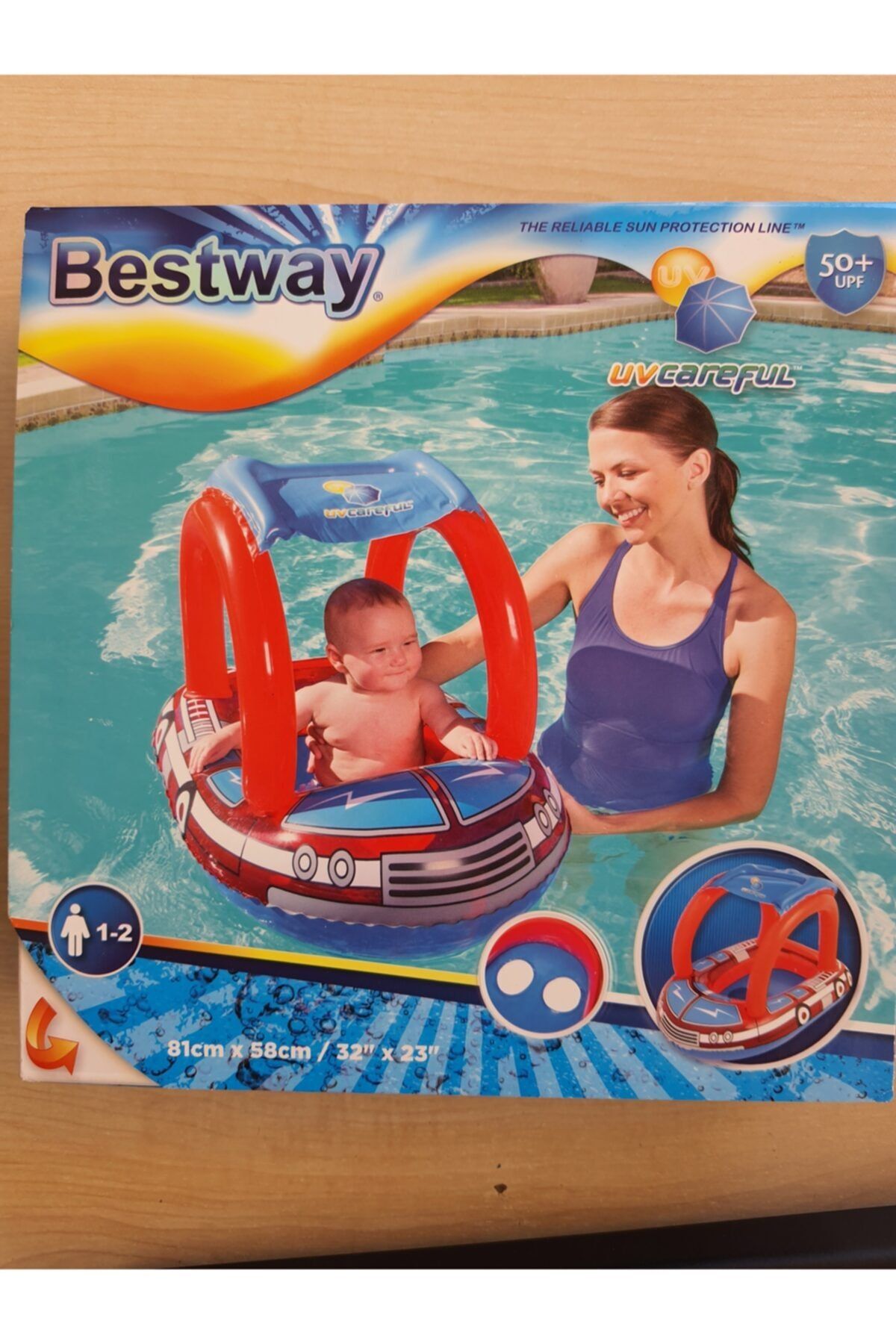 BESTWAY Uvcareful 50+ Gölgelikli Çocuk Botu
