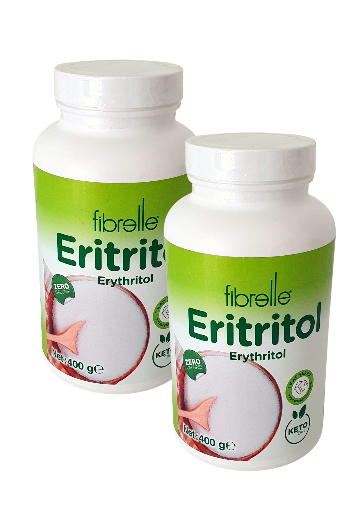 ebitkisel Fibrelle Eritritol Toz Tatlandırıcı Sıfır Kalori 400 Gr X 2 Adet