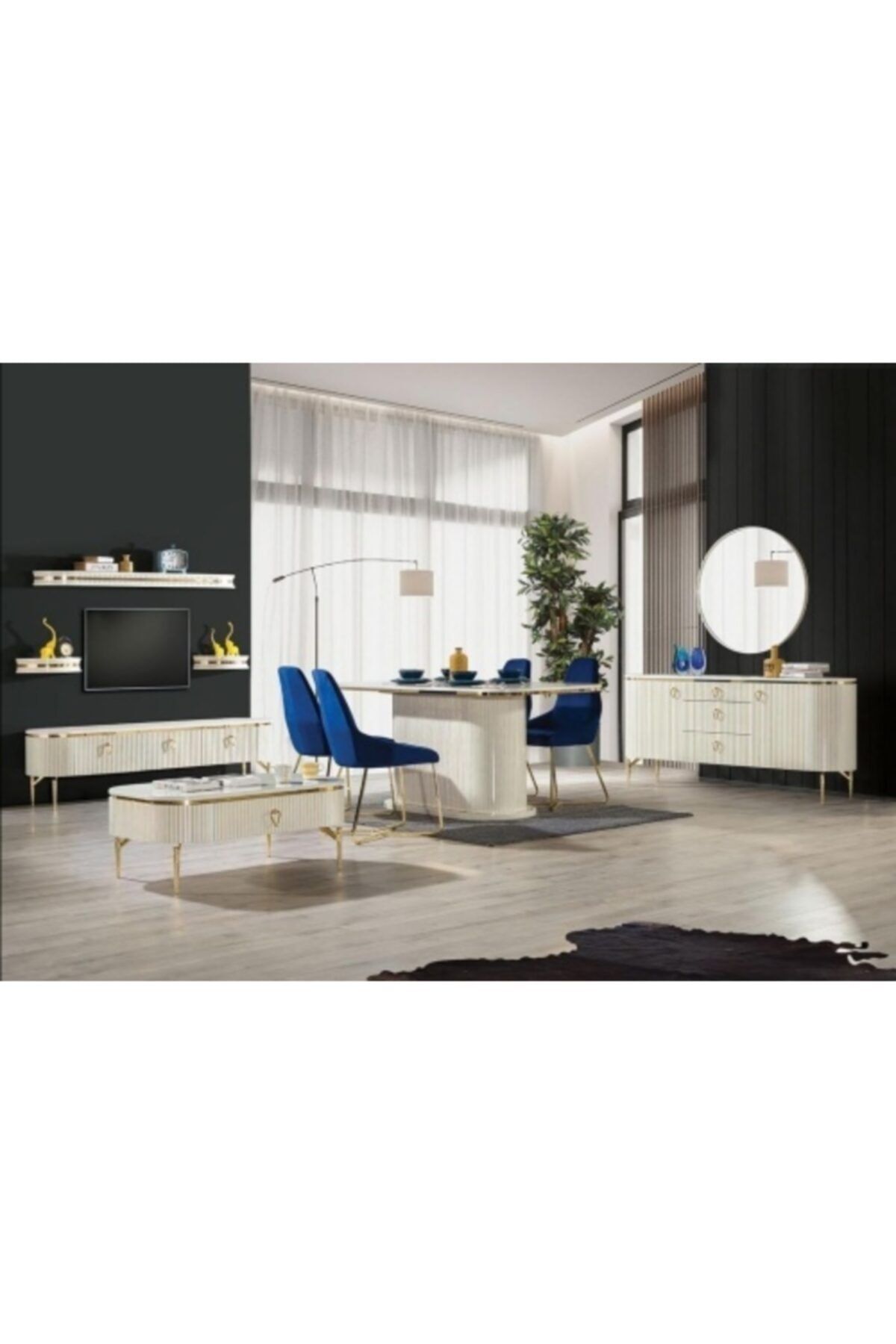 Berimo mobilya Lyon Lake Yemek Odası Takımı