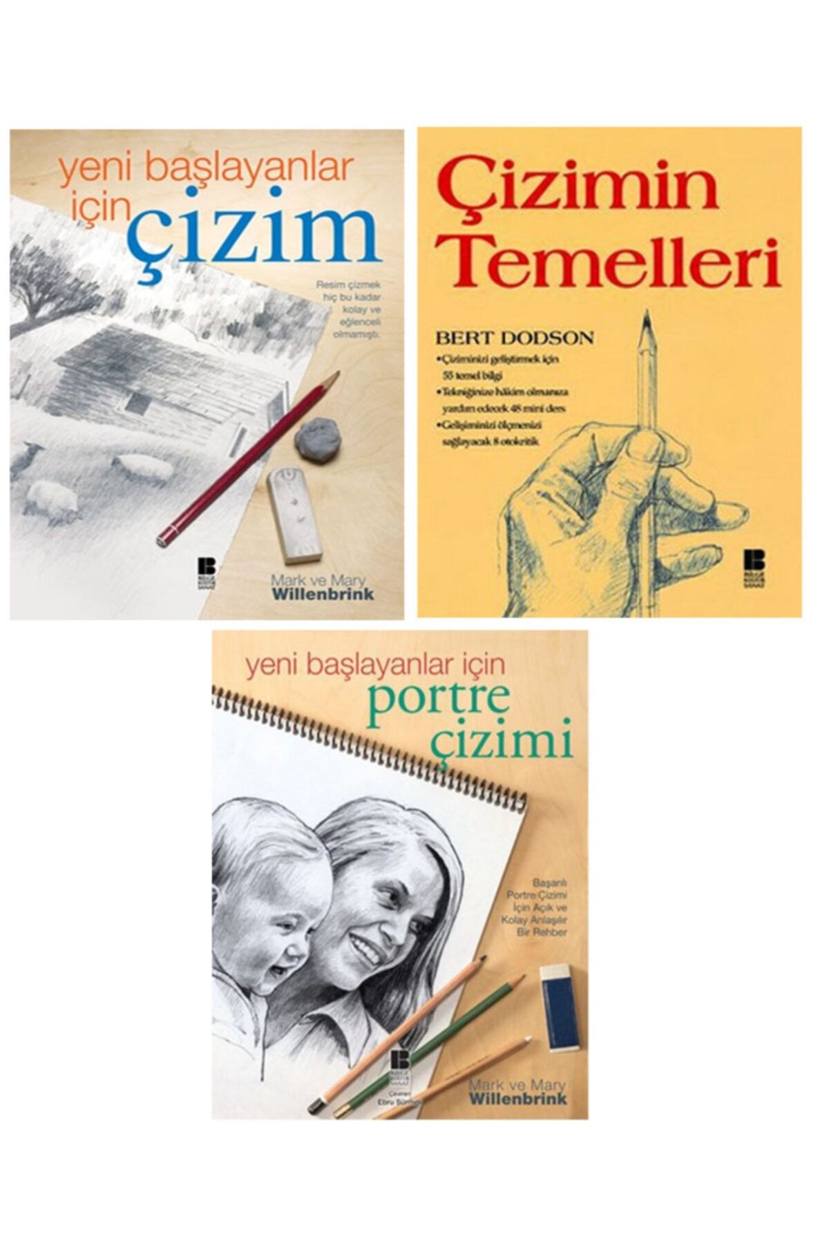 Bilge Kültür Yayınları Yeni Başlayanlar Için Çizim – Çizimin Temelleri – Yeni Başlayanlar Için Portre Çizimi