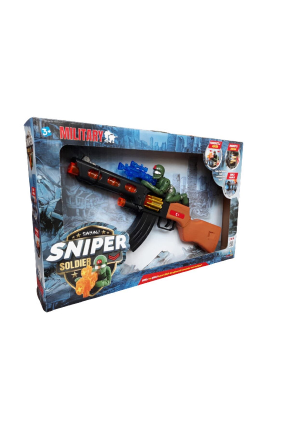 grs oyuncak Pilli Işıklı Sesli Sniper Oyuncak Tüfek/silah