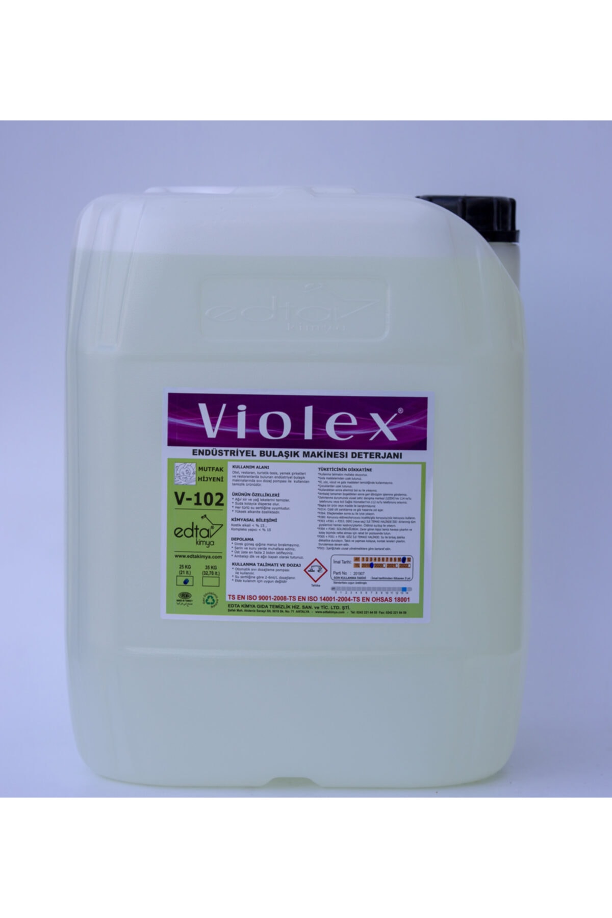 Violex Bulaşık Makinesi Deterjanı 25lt.