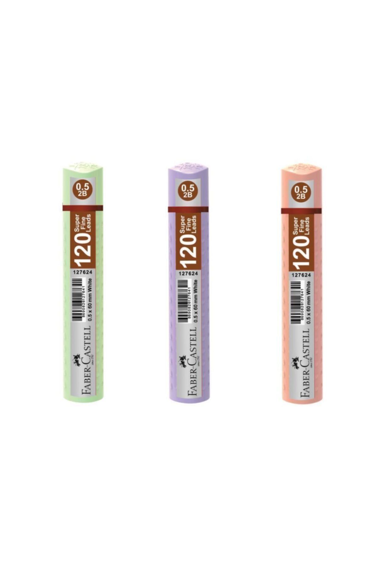 Faber Castell Faber-castell Grip Min 0.5 2b 60mm 120'li Pastel Renkler Tüp 3'lü Set : 7