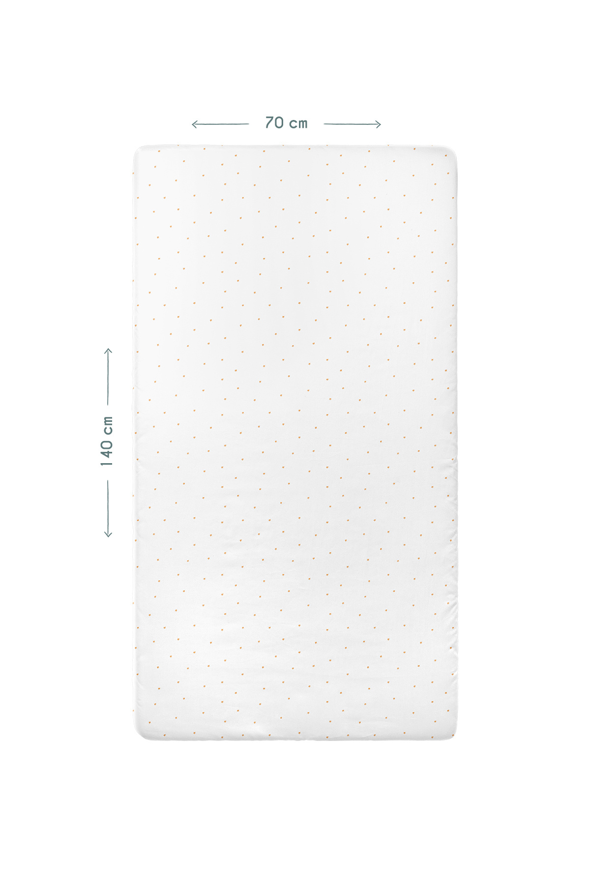 روتختی الاستیک کودک Stars 100% پنبه ساتن - 70x140 سانتی متر