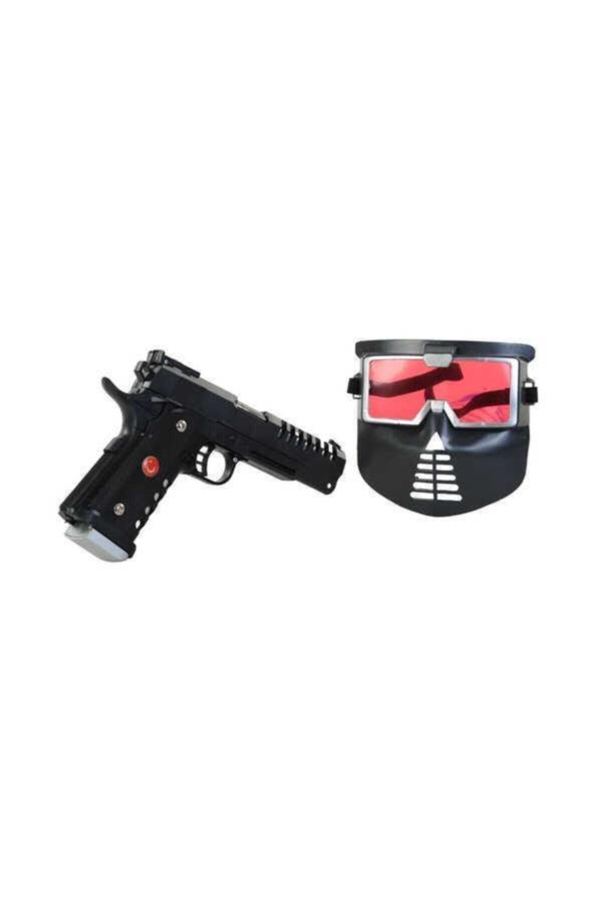 HAK İŞ OYUNCAK Poşetli Bayraklı Maskeli Boncuk Tabanca Set