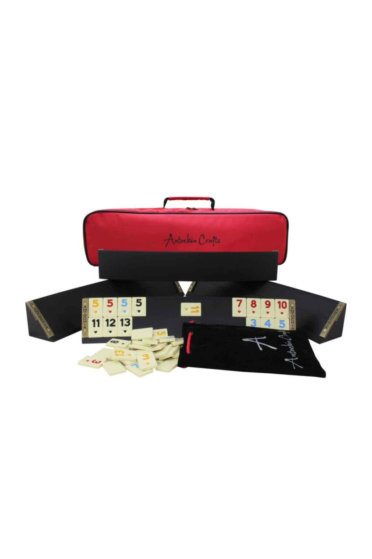 Antochia Crafts Oval Siyah Okey Takımı