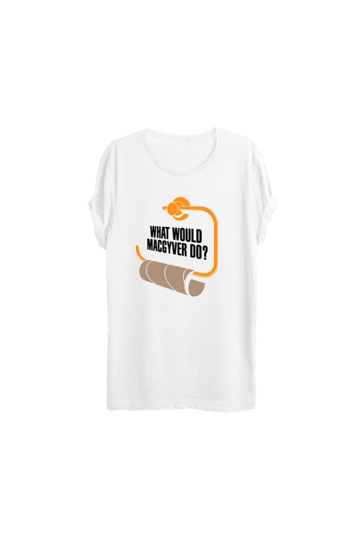 Milo Of Climbing Erkek Beyaz Exet Kamp Temalı Baskılı T-shirt-w