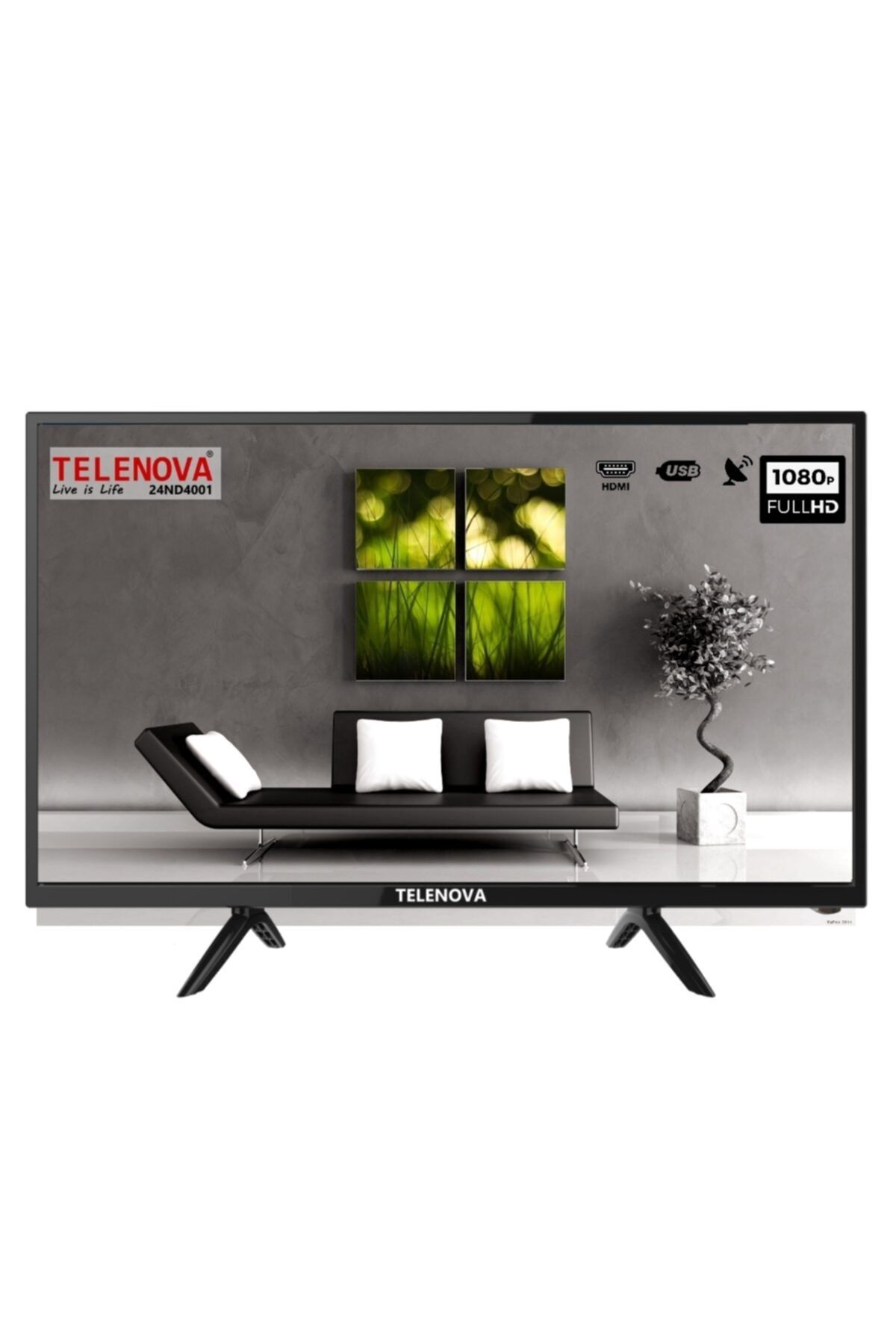 telenova 24d4001 24 61 ekran uydu alicili full hd led tv fiyati yorumlari trendyol