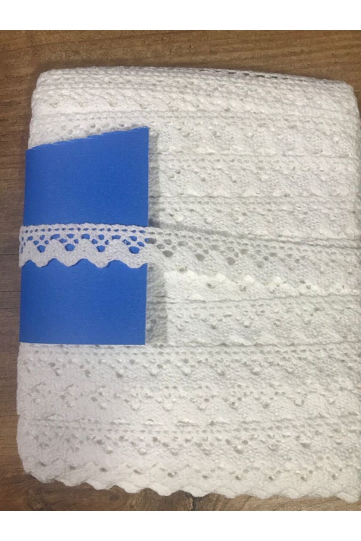 efem gipür Dar Pamuklu Kopanaki Dantel Beyaz 25 Mt Lik Paket