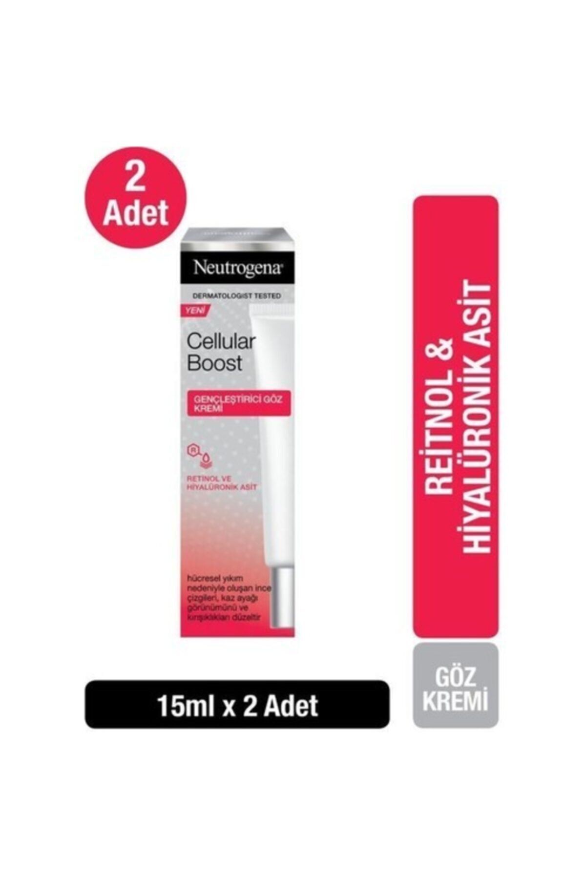 Neutrogena Cellular Boost Gençleştirici Göz Kremi 15mlx 2 Adet