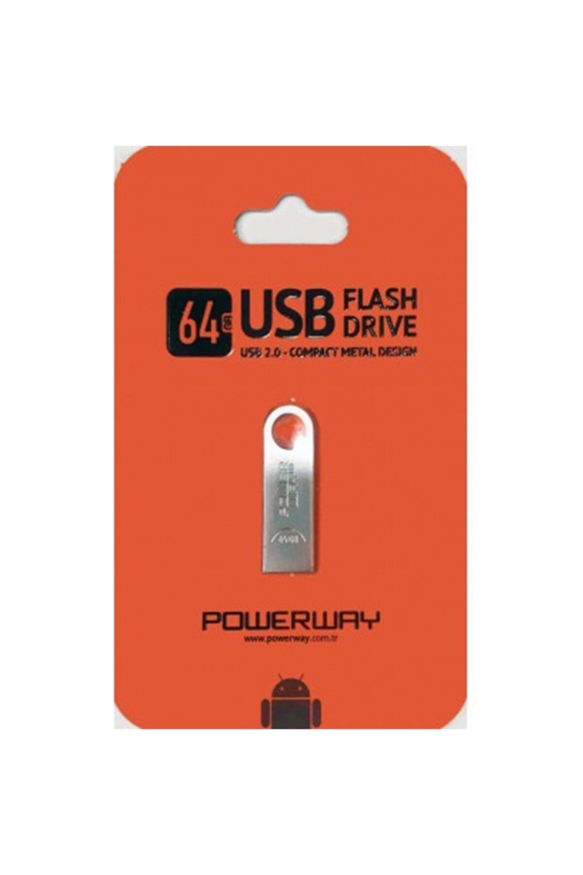 POWERWAY 64gb Usb 2.0 Flash Bellek Pw-64