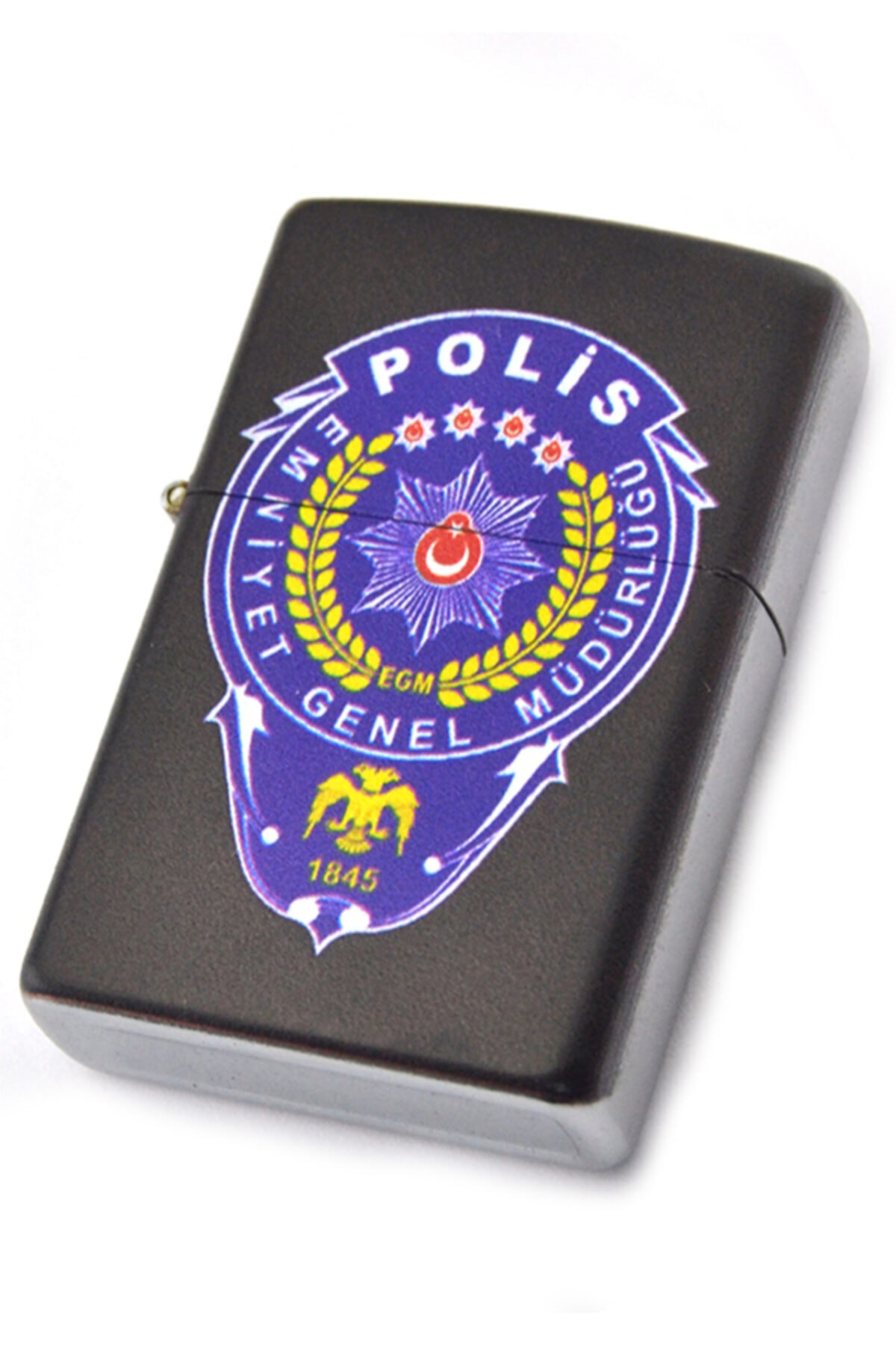 anahtarlıksepeti Polis Baskılı Çakmak (krom)