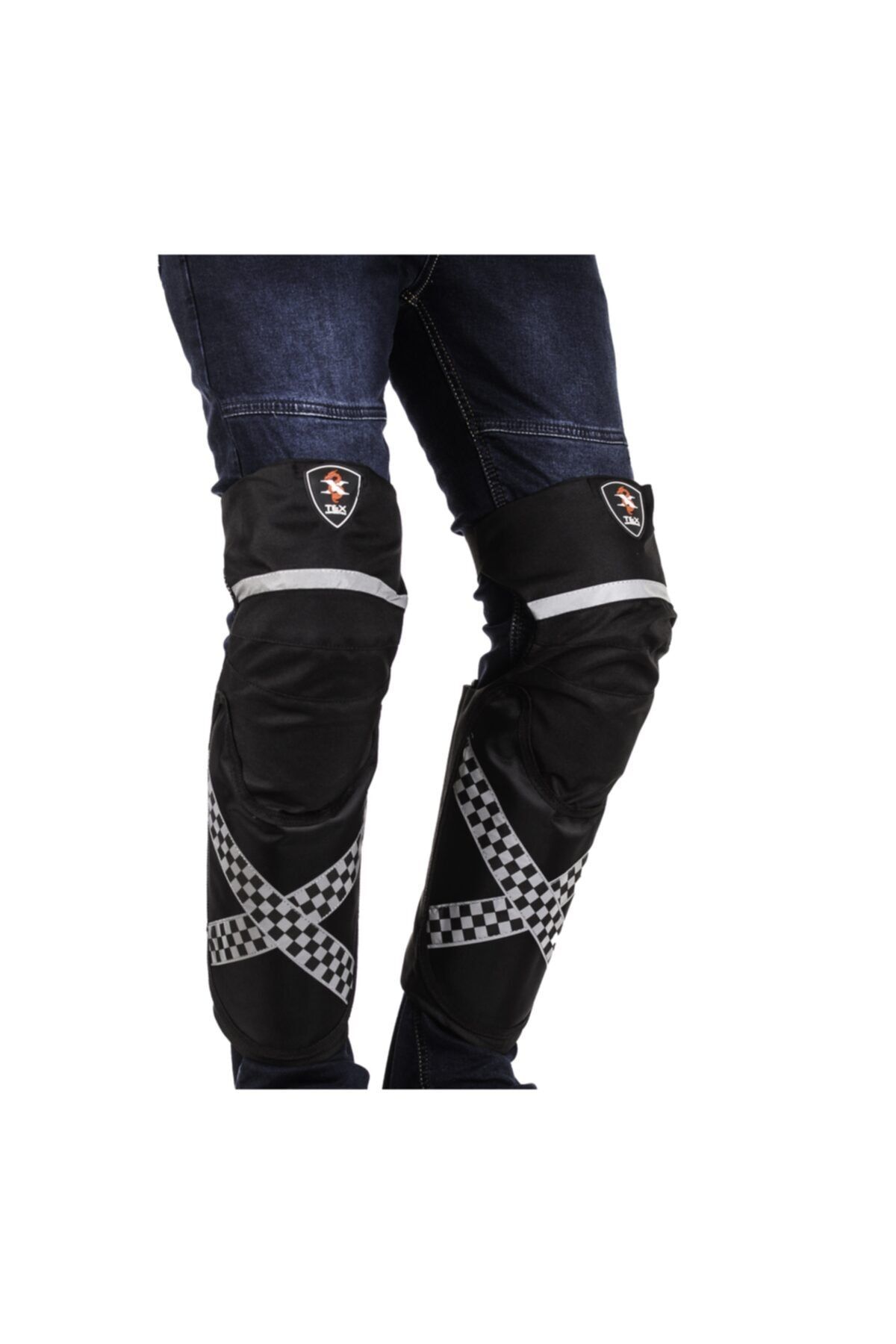AnkaShop Ergonomik Reflektif Soft Uzun Korumalı Yumuşak Bacak Koruma Motosiklet Dizlik 1969uzn