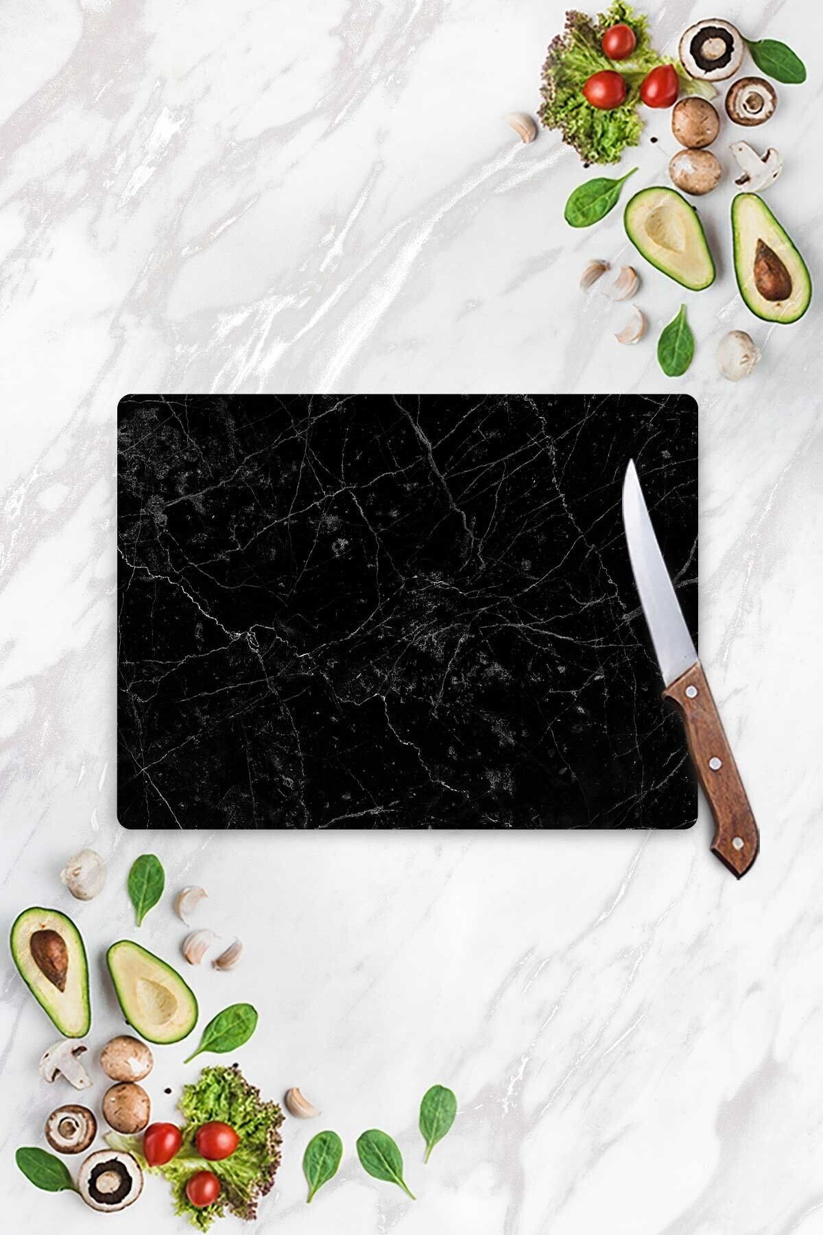 decovetro cam kesme tahtasi kesim tablasi siyah granit desenli 30cm x 40cm fiyati yorumlari trendyol