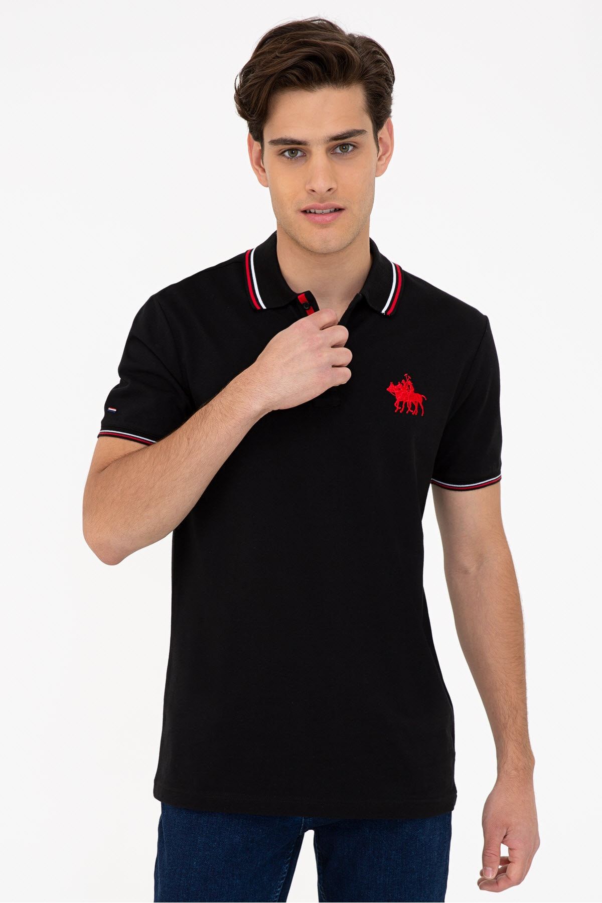 U.S. Polo Assn. Black Men s T Shirt Trendyol