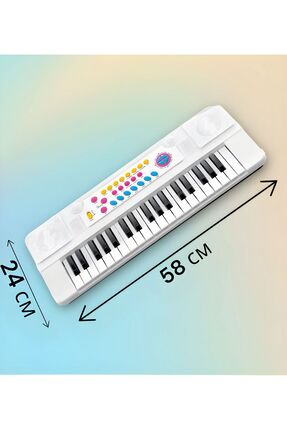 Oyuncak 37 Tuşlu Mikrofonlu Org - Eğitici Çocuk Müzik Aletleri Image 1