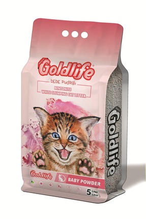 Goldlife Bebek Pudralı İnce Taneli Kedi Kumu 5 Lt Image 0