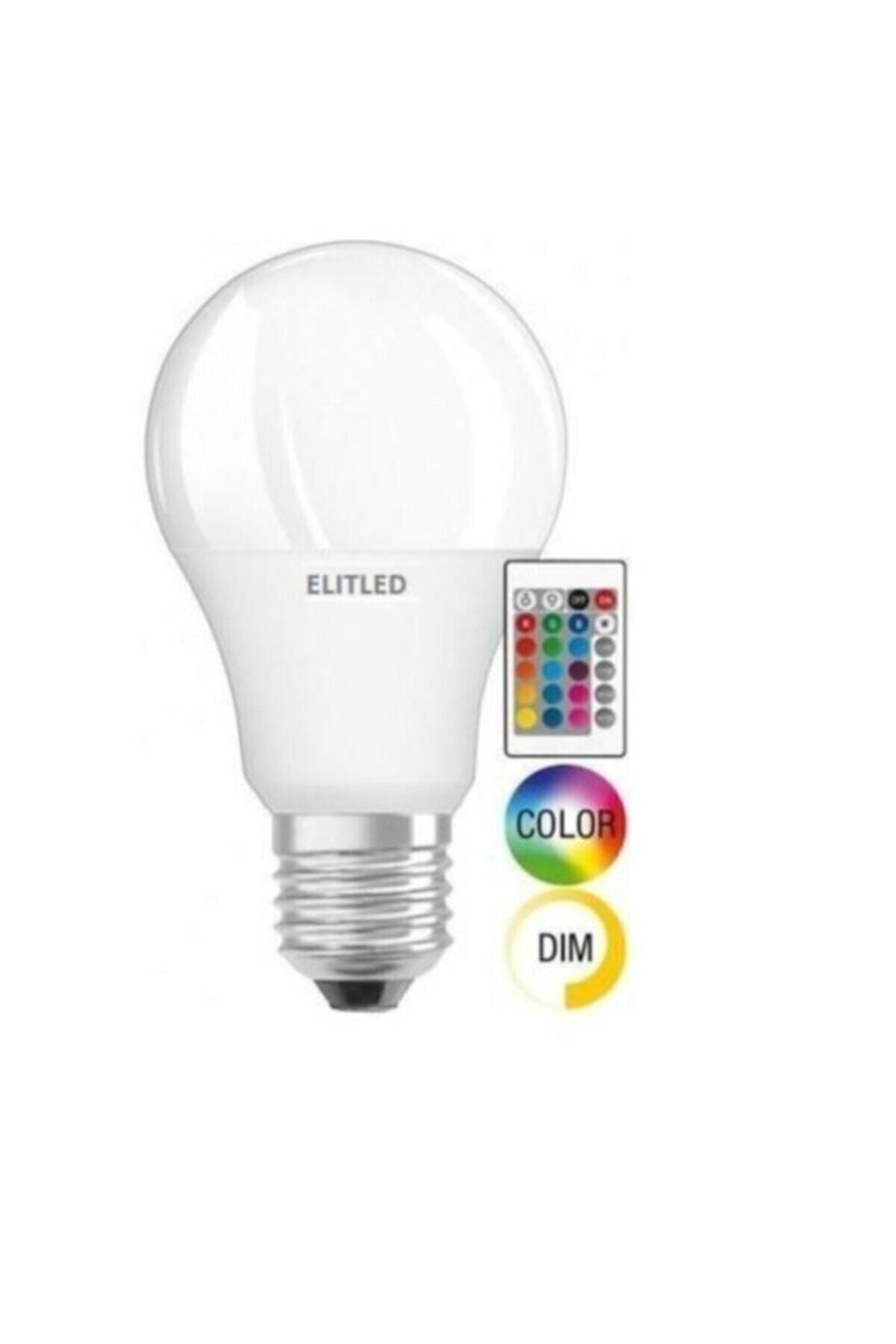 elitled renk degistiren led ampul 9w rgb uzaktan kumandali led ampul rgb led fiyati yorumlari trendyol
