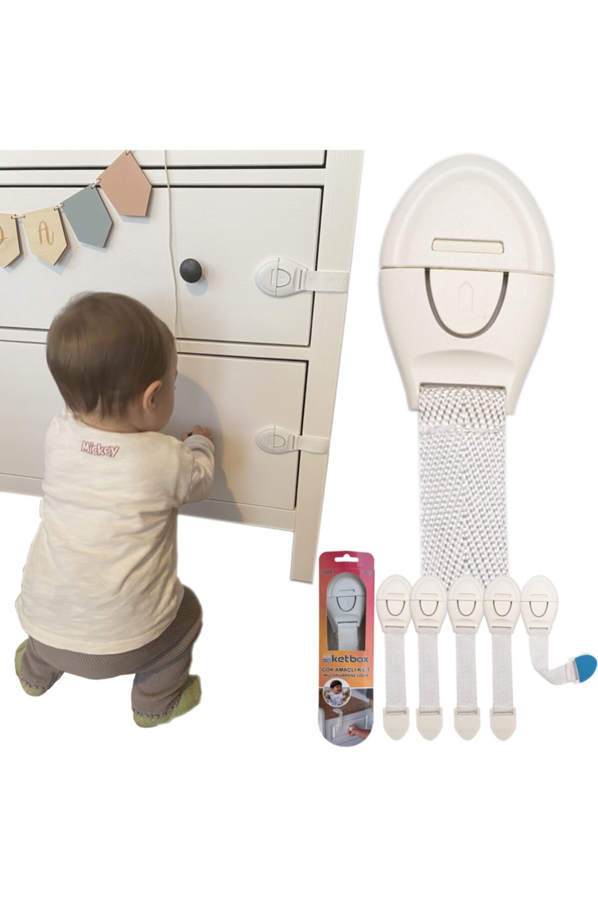 ketbox cocuk bebek cekmece dolap beyaz esya guvenlik emniyet koruma kilidi cok amacli kilit 5 adet fiyati yorumlari trendyol