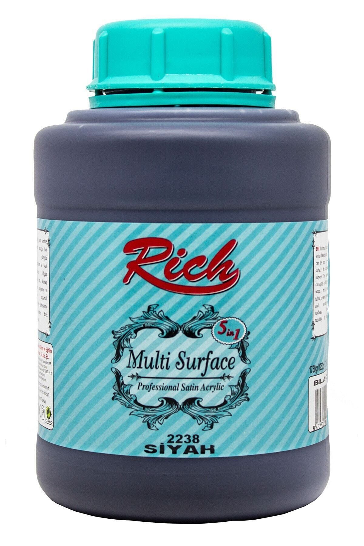 rich multi surface her yuzey icin akrilik boya 1750 gr 2238 siyah fiyati yorumlari trendyol