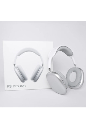 P9 Pro Max Kablosuz 5.0 Mikrofonlu Bluetooth Kulaklık Beyaz 2024 Vers Kafa Üstü Yastıklı Image 1