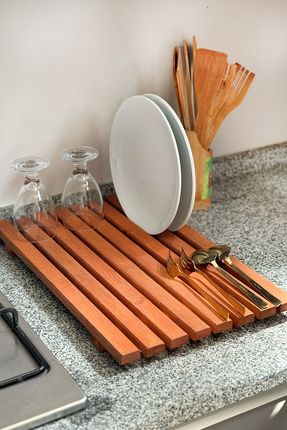 Ahşap Bulaşıklık Tabaklık Bardaklık 1130 Image 0