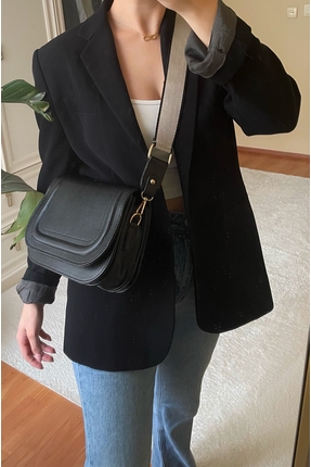 Alın askılı çok bölmeli kadın çantası Image 0